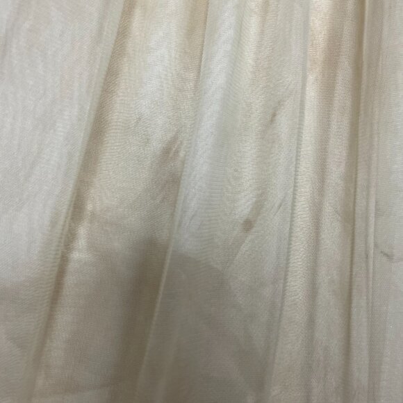 Beaded Dress Velvet Girls Maxi Red Cream Halter Tank Dance‎ Detailed FLAWS - Picture 15 of 16